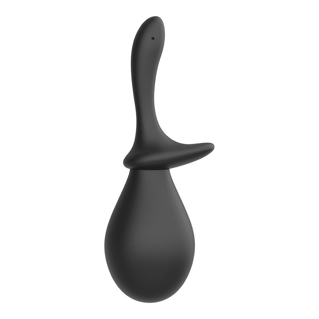 Anal Douche Set met 2 Silicone Tips – 260 ml – Zwart