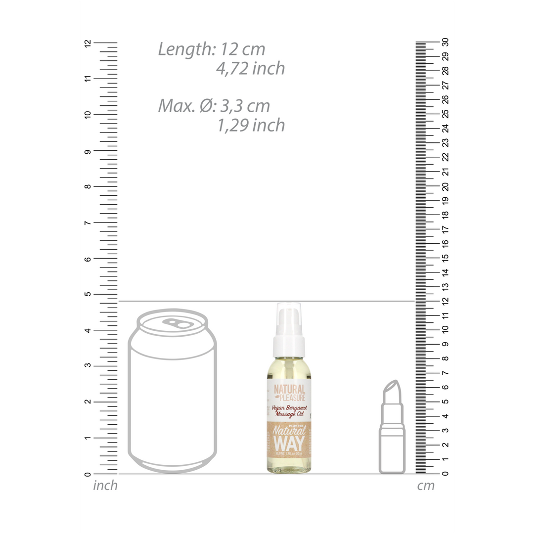 Vegan Bergamot Massageolie – 1,7 fl oz / 50 ml