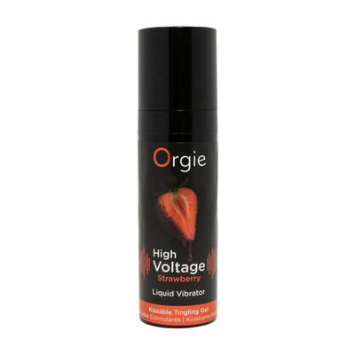 High Voltage - Vloeibare Vibrator - Aardbei - 0,5 fl oz / 15 ml