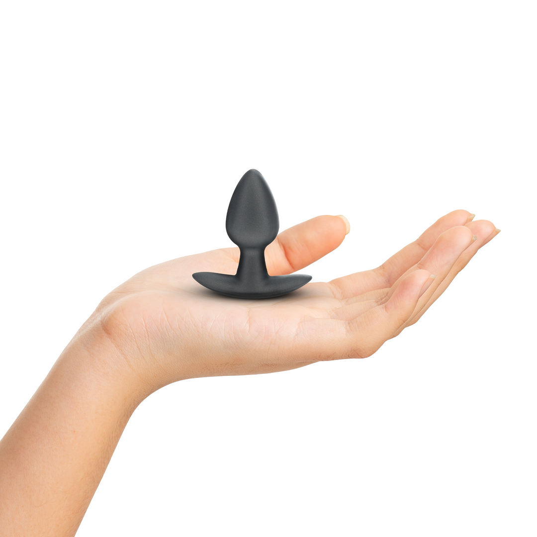 Zachte Siliconen Anale Plug – Klein – 2,6 / 6,5 cm – Gunmetal
