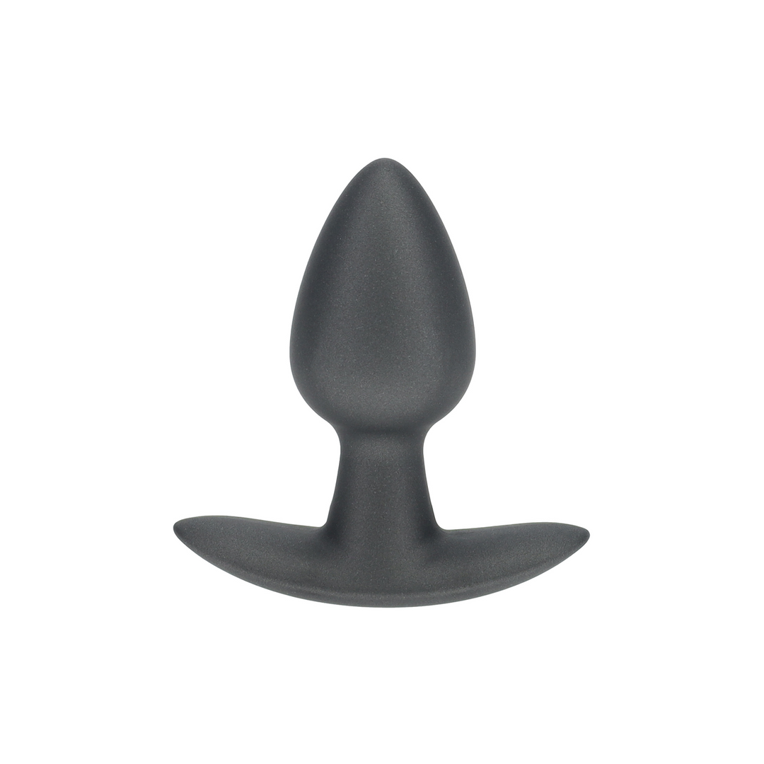Zachte Siliconen Anale Plug – Klein – 2,6 / 6,5 cm – Gunmetal