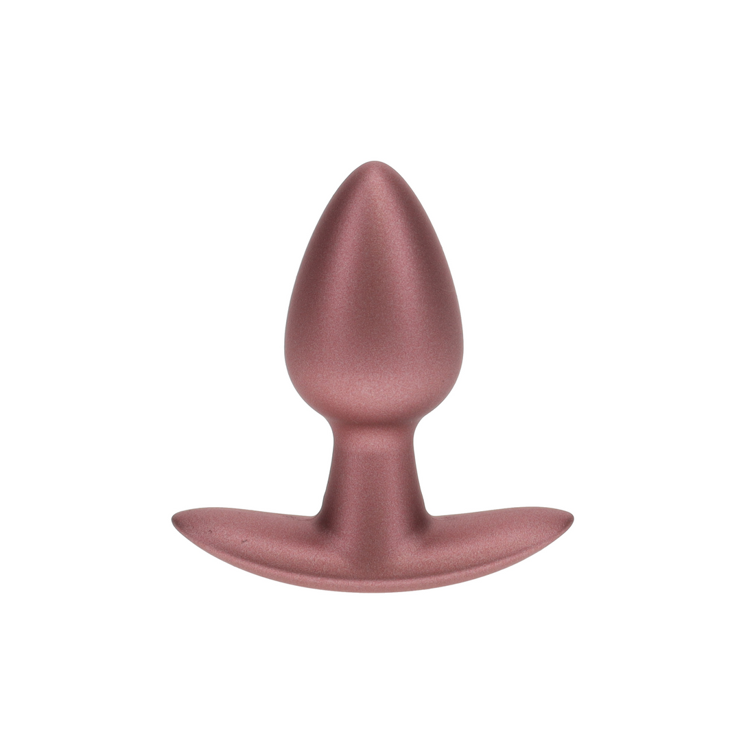 Zachte Silicone Anale Plug – Klein – 2,6 / 6,5 cm – Roségoud