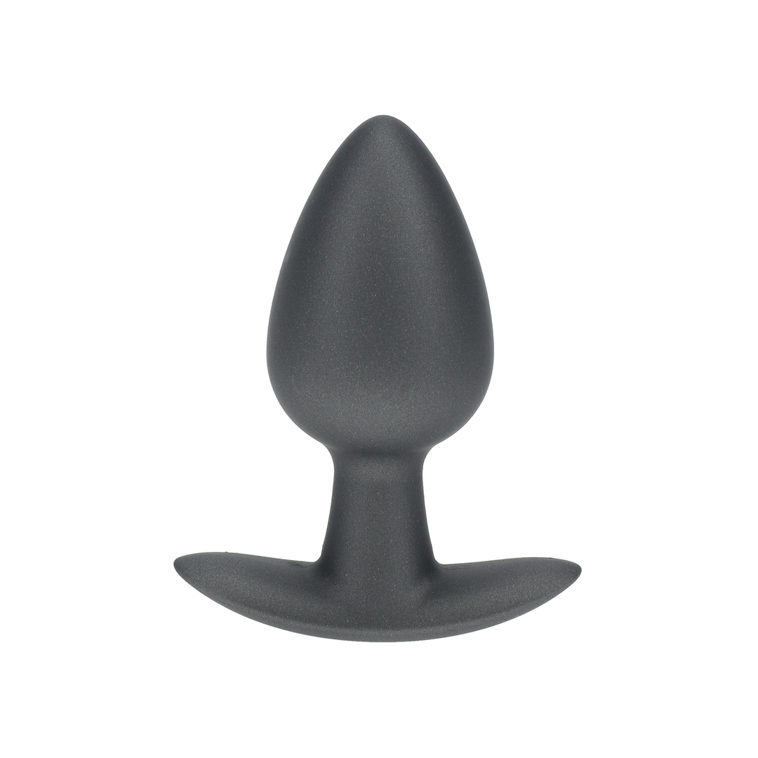 Zachte Siliconen Anale Plug – Medium – 3,1 / 7,9 cm – Gunmetal