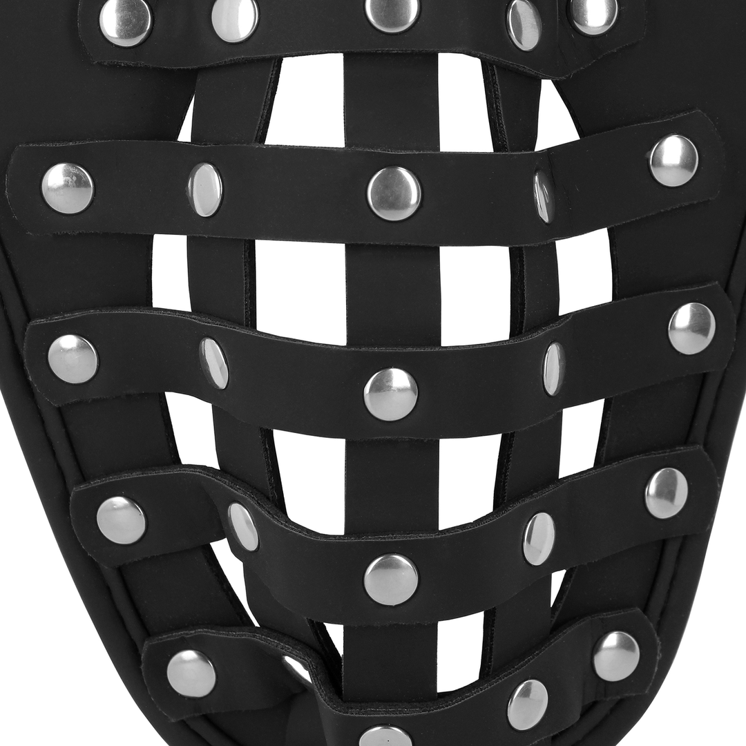 PU Leren Chastity Jock – Zwart
