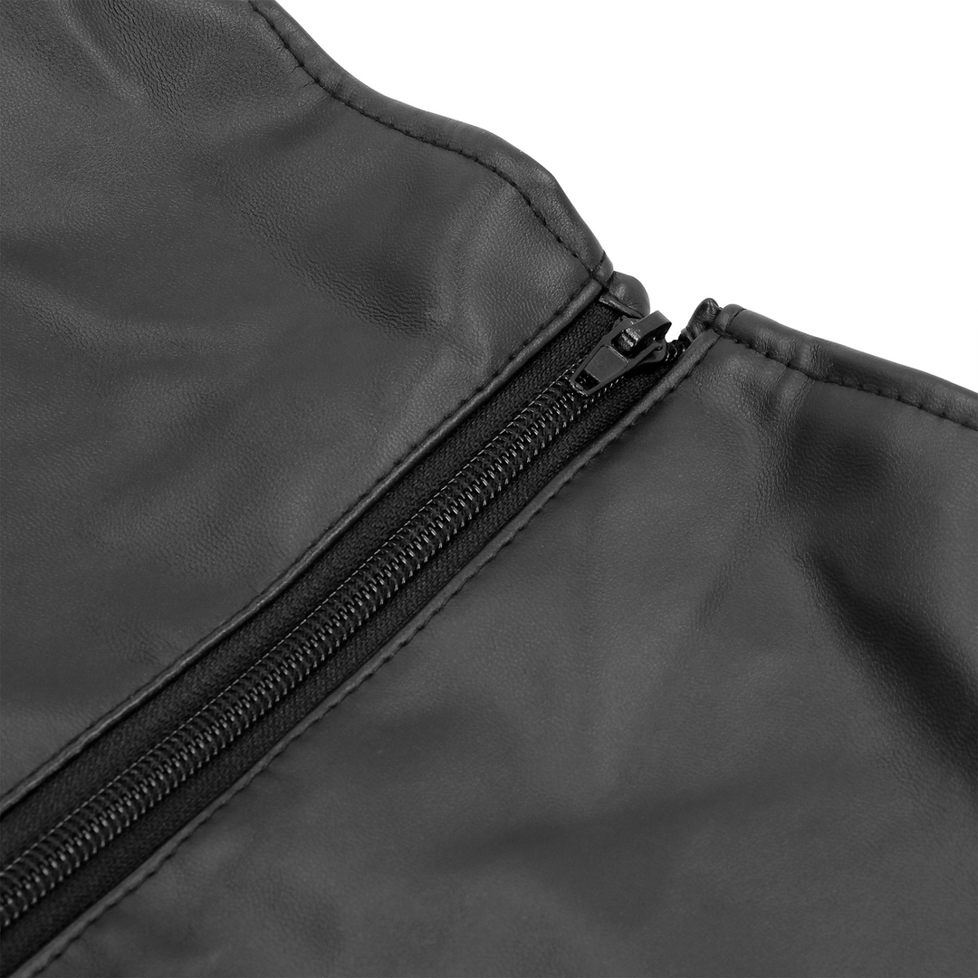 Zip-Up Volledige Arm en Schouder Mouw Beperking – Zwart
