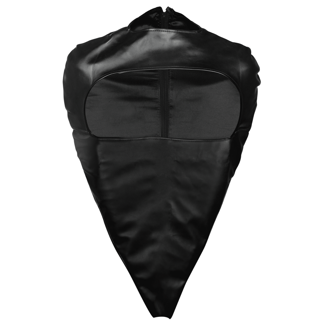 Zip-Up Volledige Arm en Schouder Mouw Beperking – Zwart