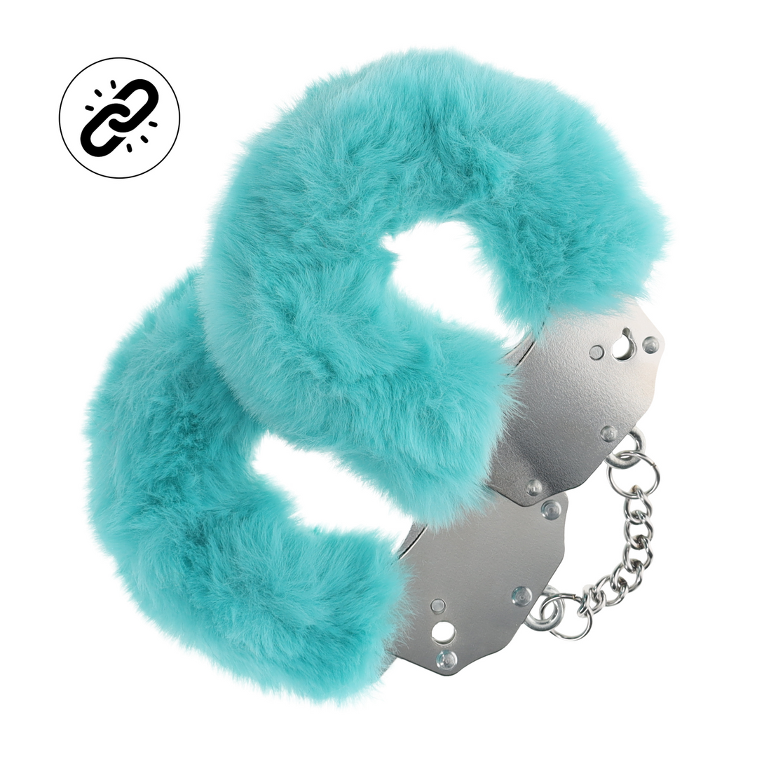 Zware Fluffy Handboeien – Blauw