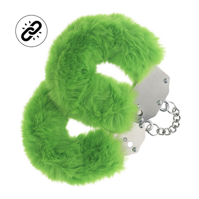 Zware Fluffy Handboeien - Groen Zware Fluffy Handboeien - Groen