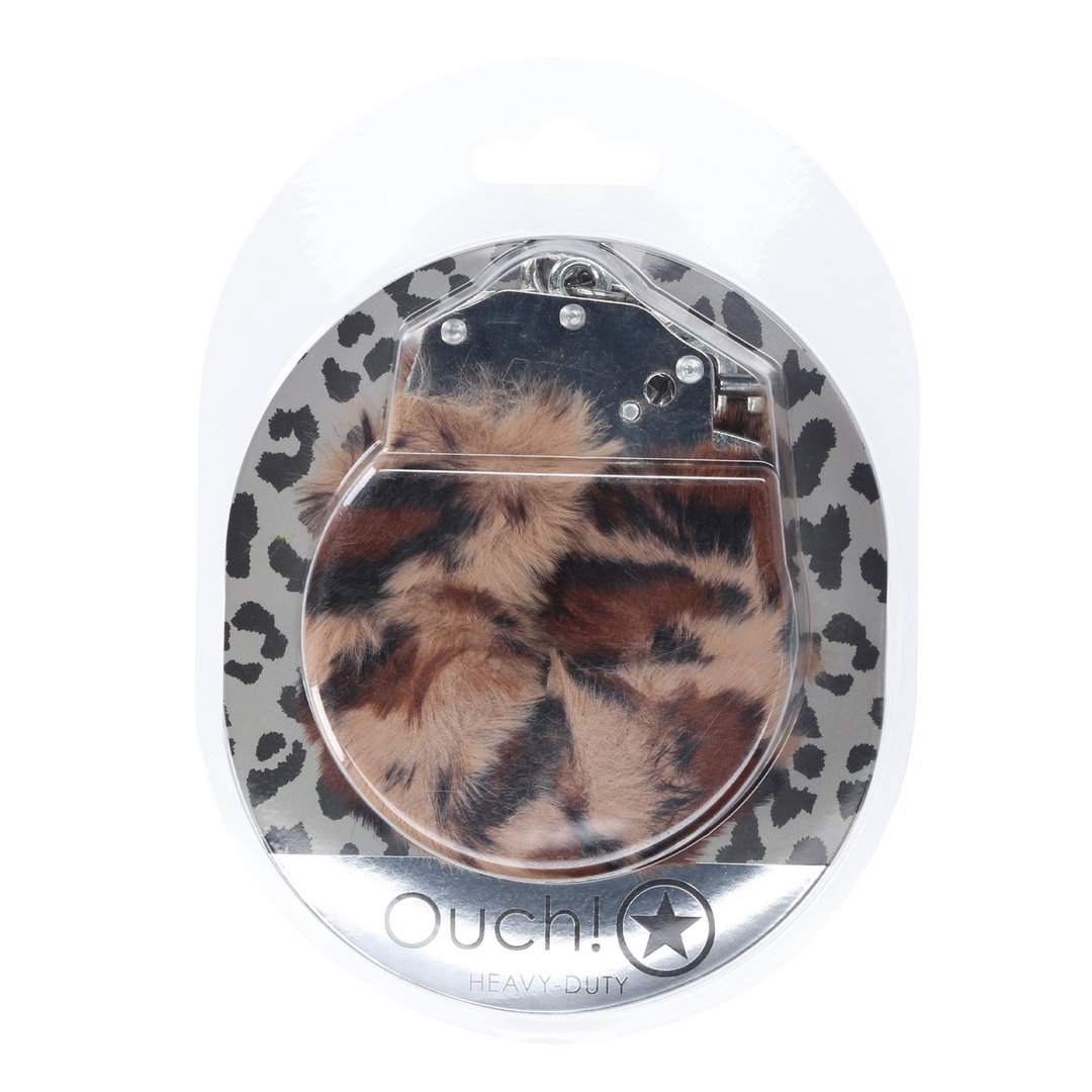 Zware Fluffy Handboeien – Luipaard