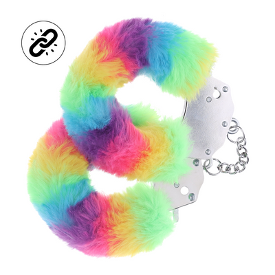 Zware Fluffy Handboeien - Multicolor 1 Zware Fluffy Handboeien - Multicolor 1