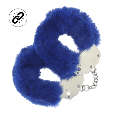 Zware Fluffy Handboeien - Marineblauw Zware Fluffy Handboeien - Marineblauw