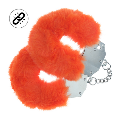 Zware Fluffy Handboeien - Oranje Zware Fluffy Handboeien - Oranje