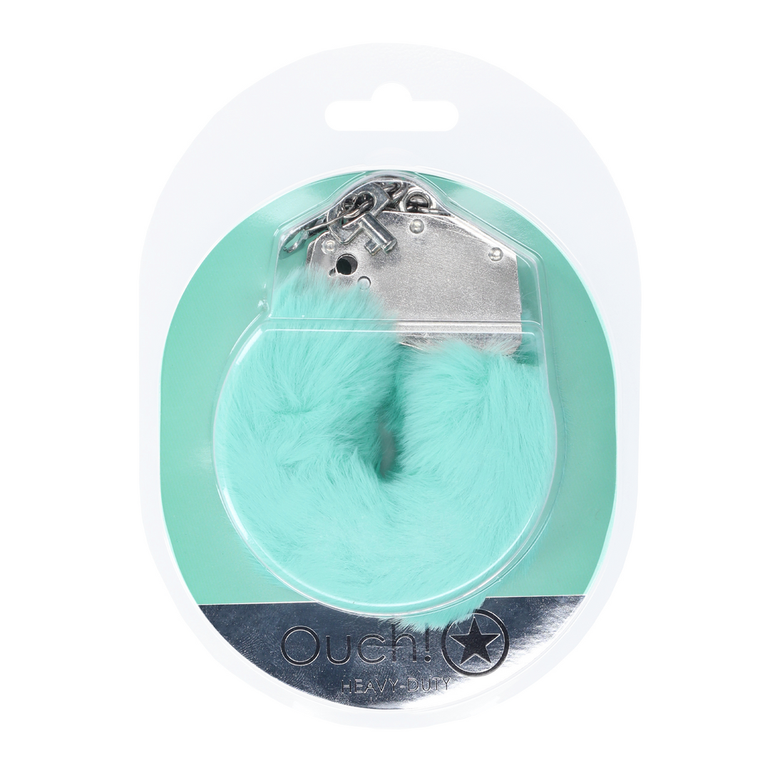 Zware Fluffy Handboeien – Poeder Groen