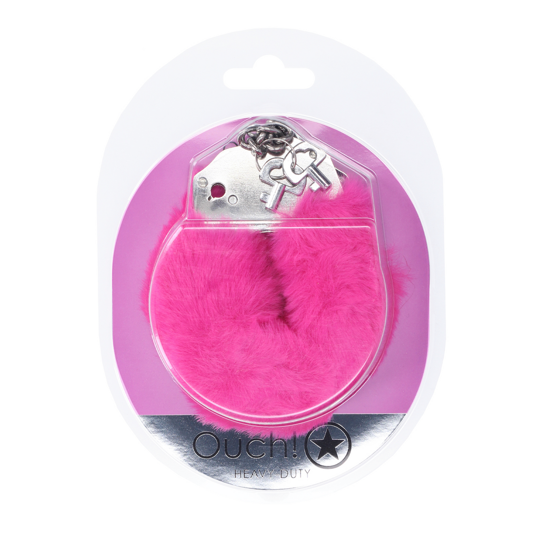 Zware Fluffy Handboeien – Roze
