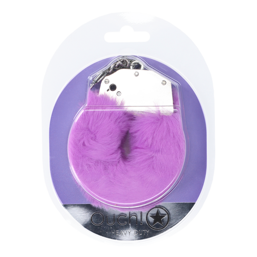 Zware Fluffy Handboeien – Paars