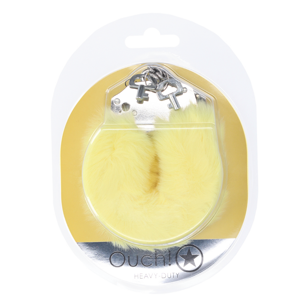 Zware Fluffy Handboeien – Geel
