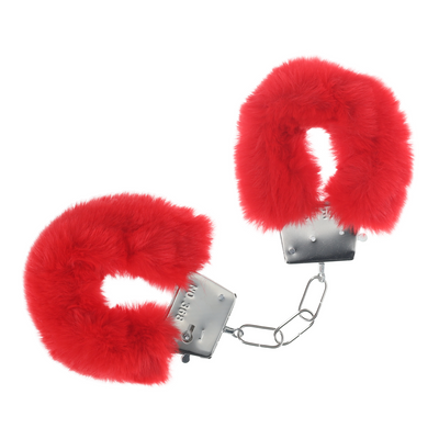 Classic Fluffy Handboeien - Rood Classic Fluffy Handboeien - Rood