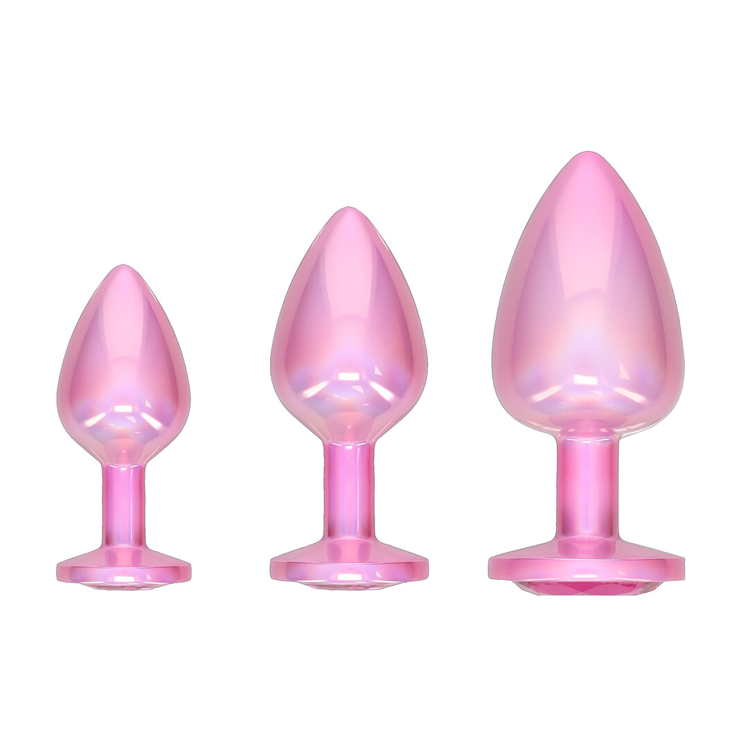 Paris Collection – Metalen Anale Plug Set – Roze