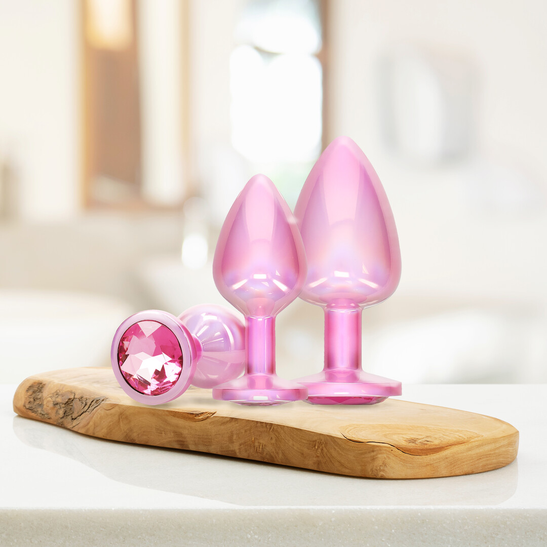 Paris Collection – Metalen Anale Plug Set – Roze
