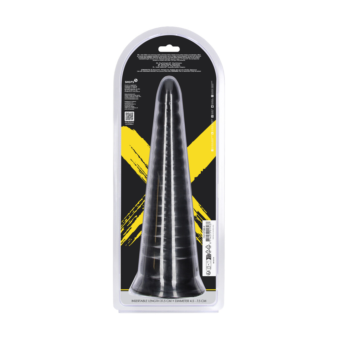 Twisted Vortex – Anal Plug – 1008 gr / 30 cm – Black