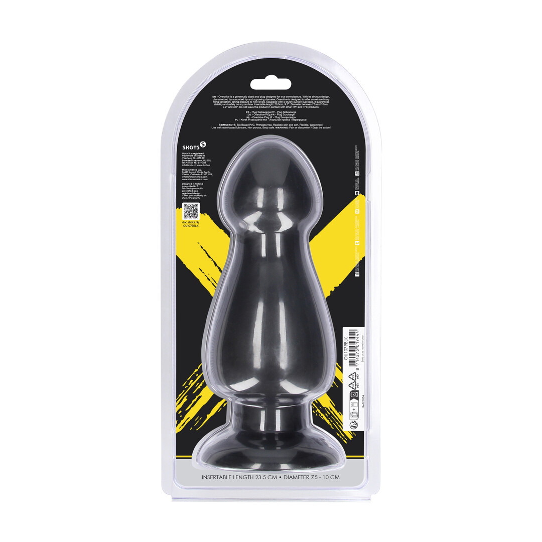 Overdrive – Anal Plug – 1265 gr / 23,5 cm – Black