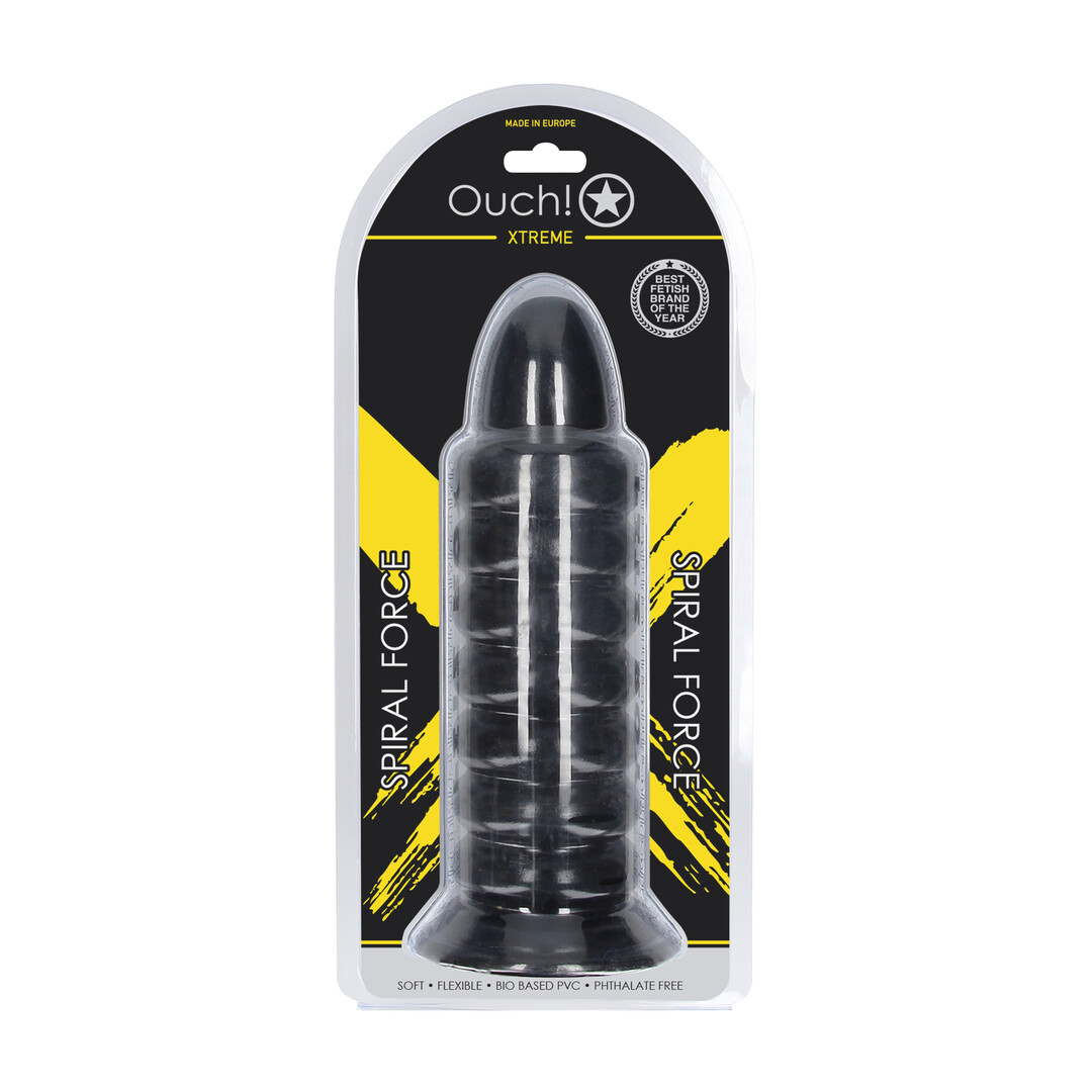 Spiral Force – Anal Plug – 990 gr / 23,5 cm – Black