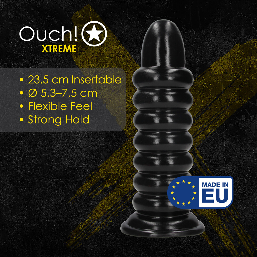 Spiral Force – Anal Plug – 990 gr / 23,5 cm – Black