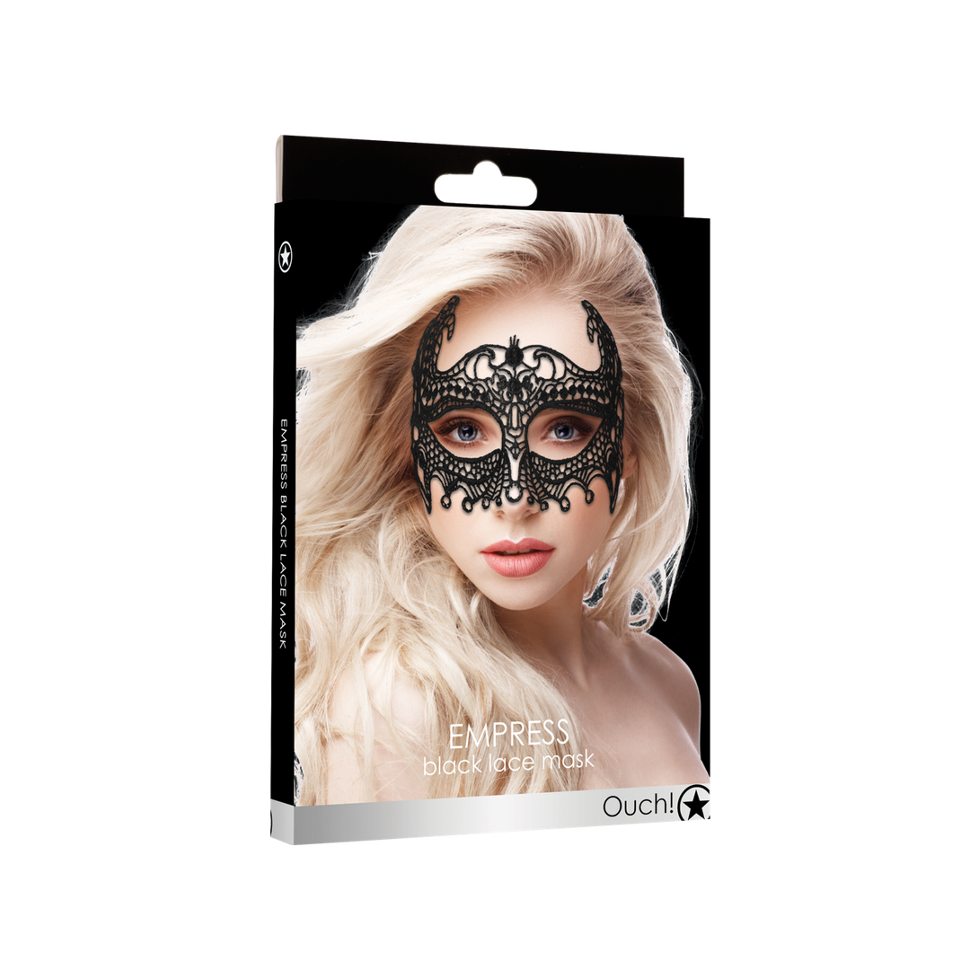 Keizerin – Zwarte Kanten Masker