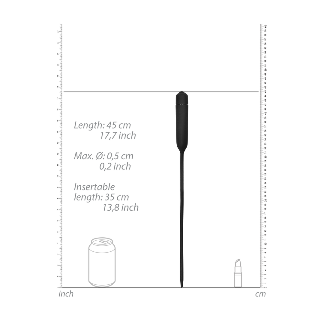 Silicone Vibrerende Bullet Plug Extra Lang