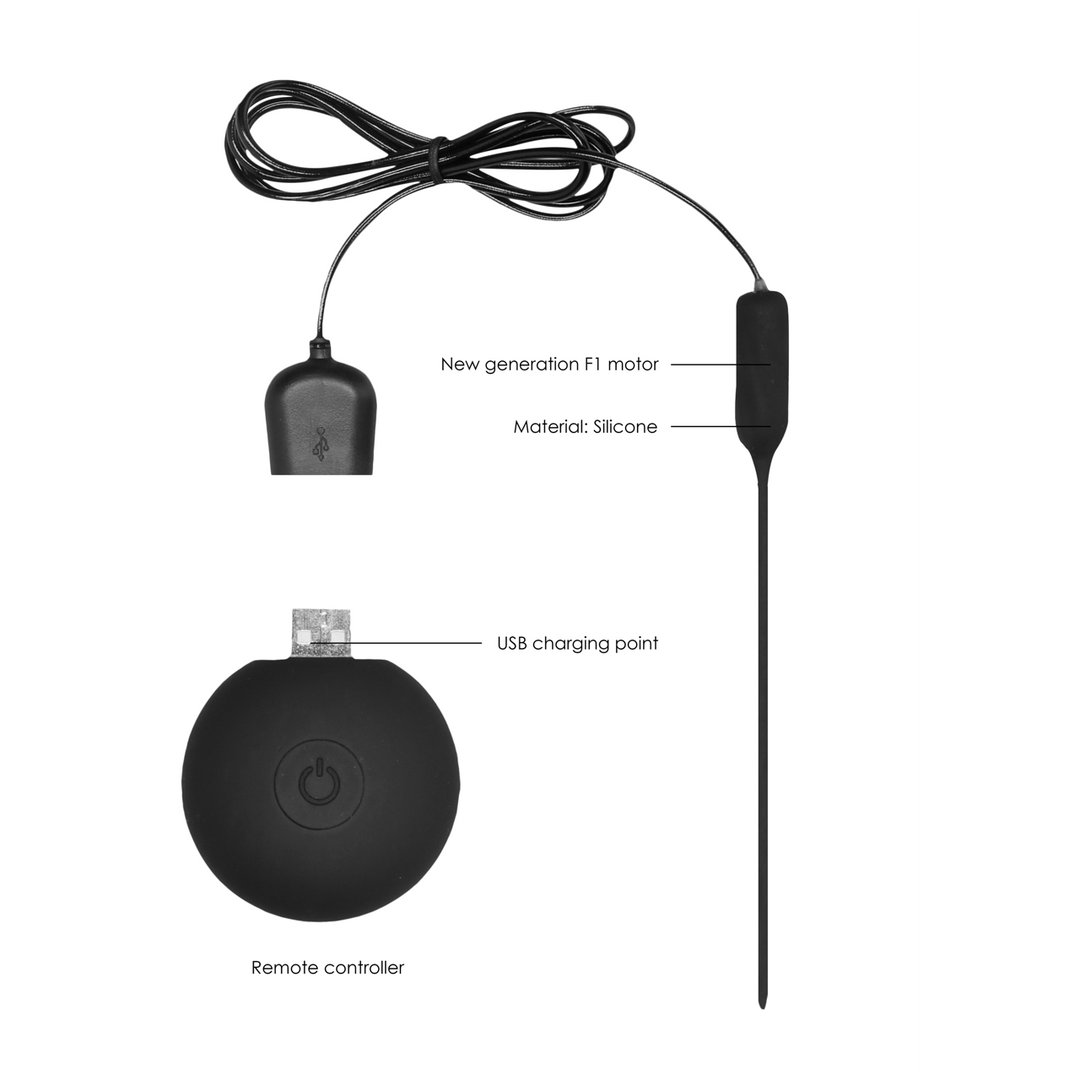 Silicone Oplaadbare Vibrerende Plug met Afstandsbediening