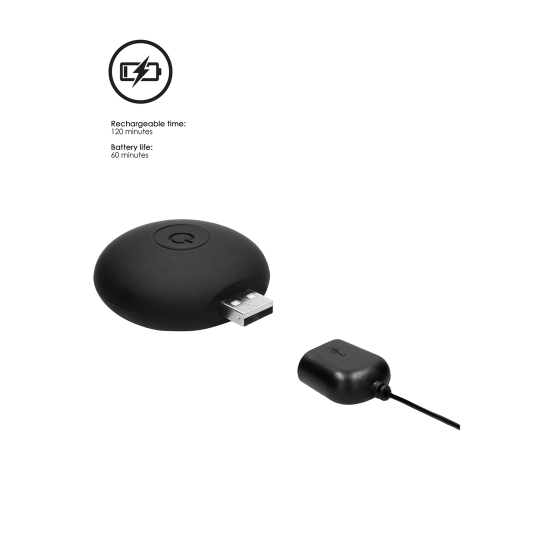 Silicone Oplaadbare Vibrerende Plug met Afstandsbediening