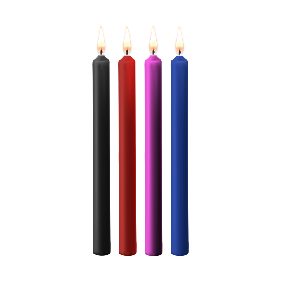 Teasing Wax Kaarsen – 4 Stuks – Groot – Multicolor