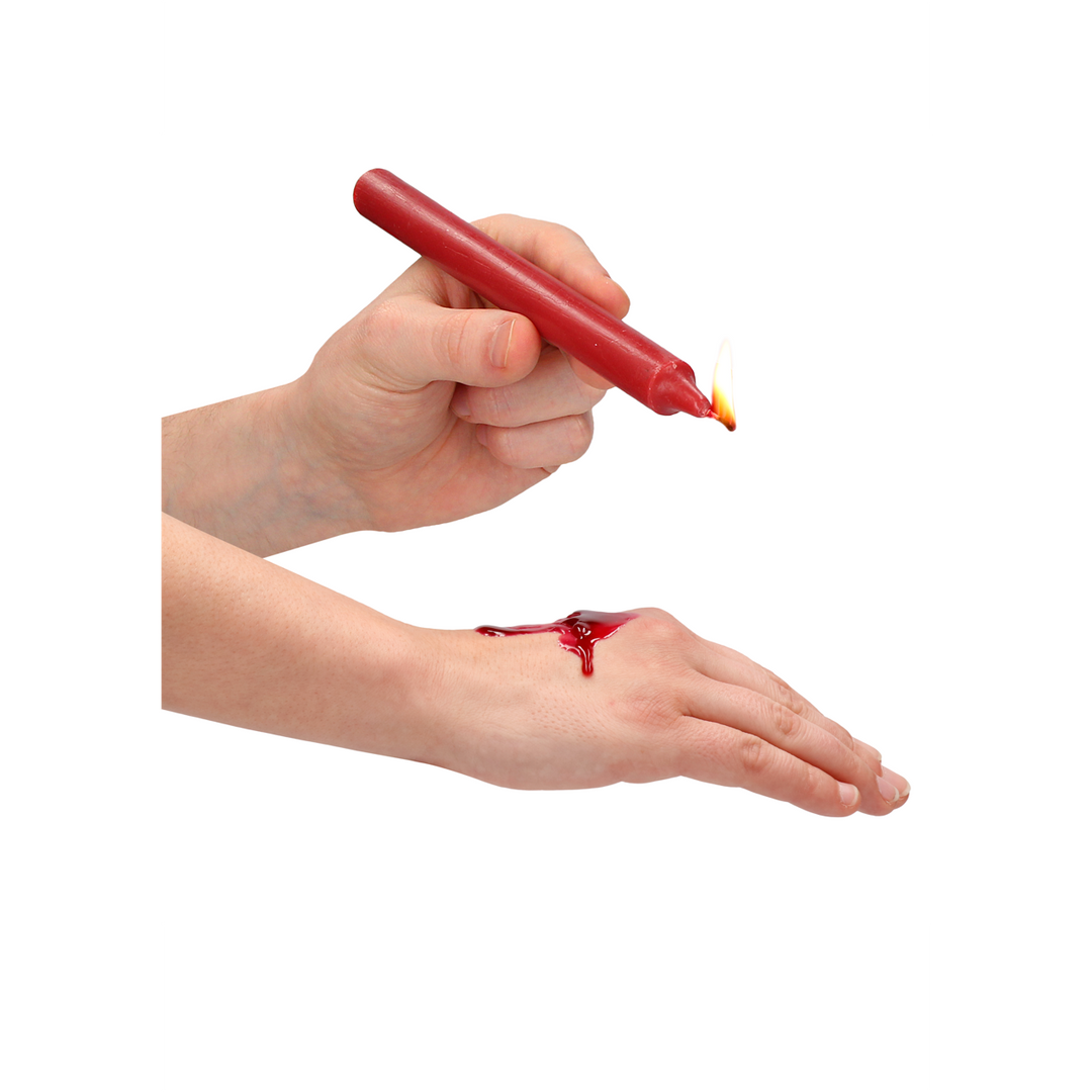 Plagen Kaarsen – 4 Stuks – Groot – Rood