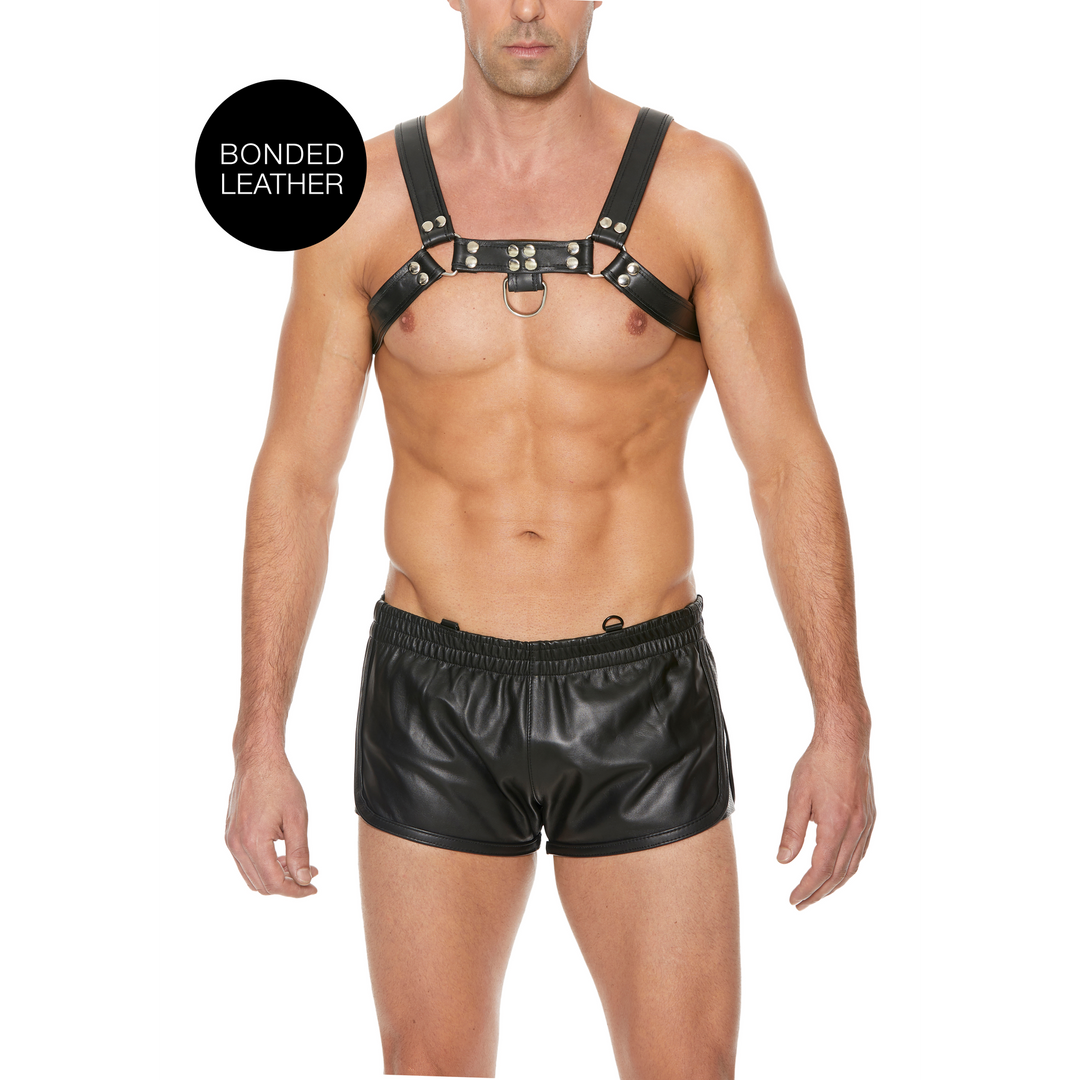 Bulldog Lederen Borstharnas – S/M