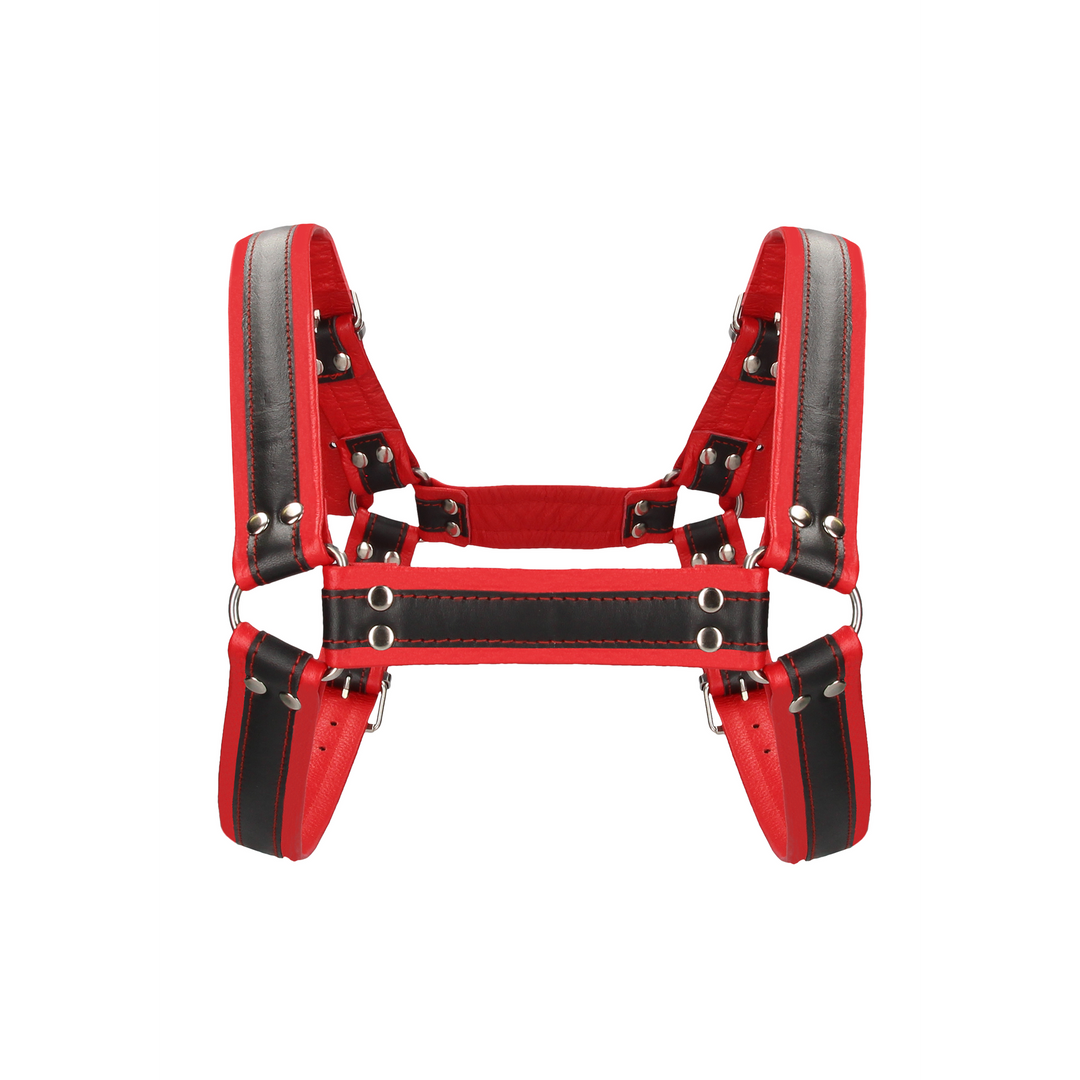 Leren Bulldog Harnas met Gespen – L/XL