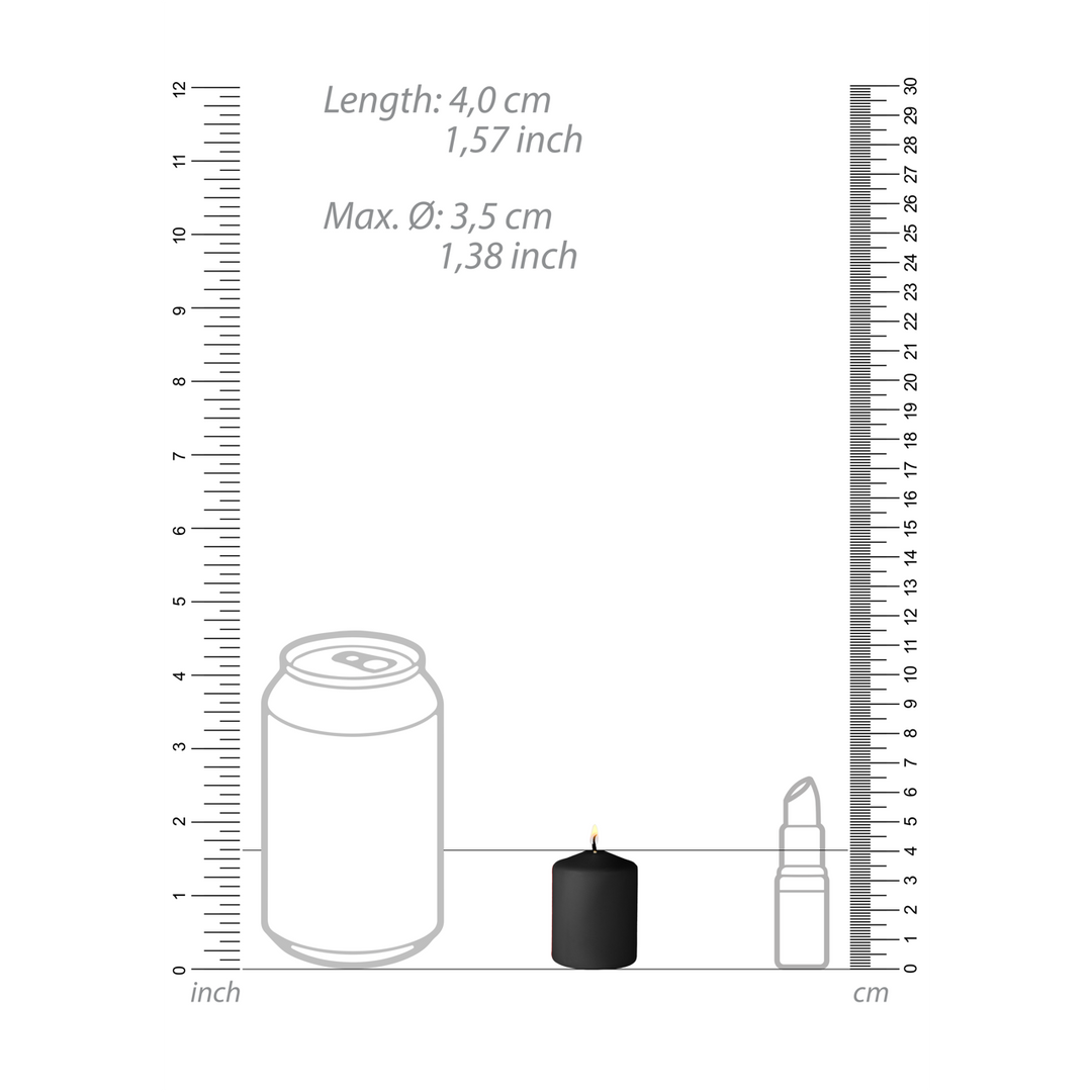 Tease Candles – Disobedient – 4 Stuks – Zwart