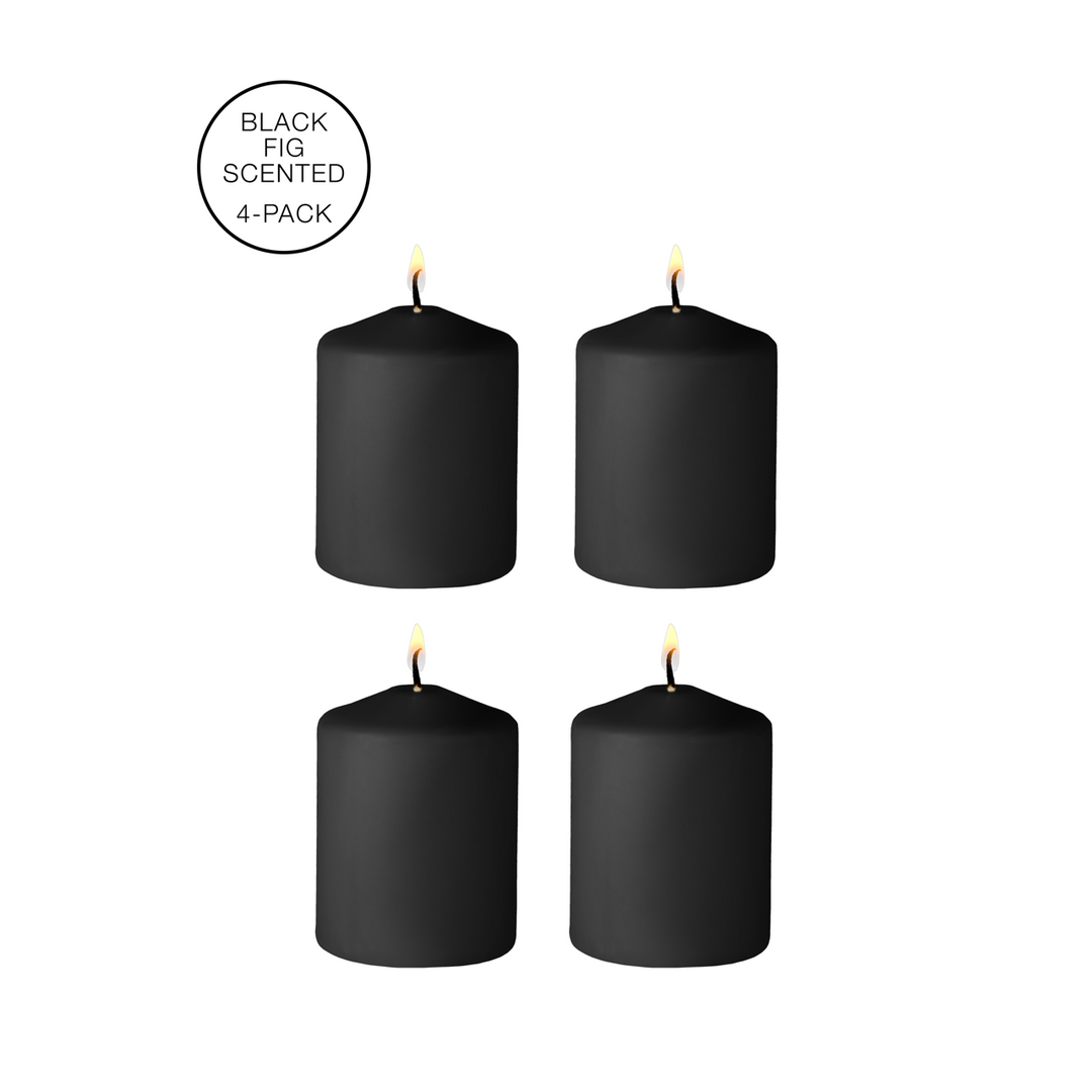 Tease Candles – Disobedient – 4 Stuks – Zwart