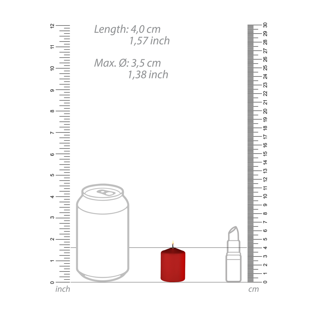 Tease Candles – Sinful – 4 Stuks – Rood