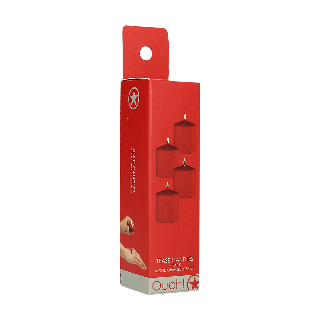 Tease Candles – Sinful – 4 Stuks – Rood
