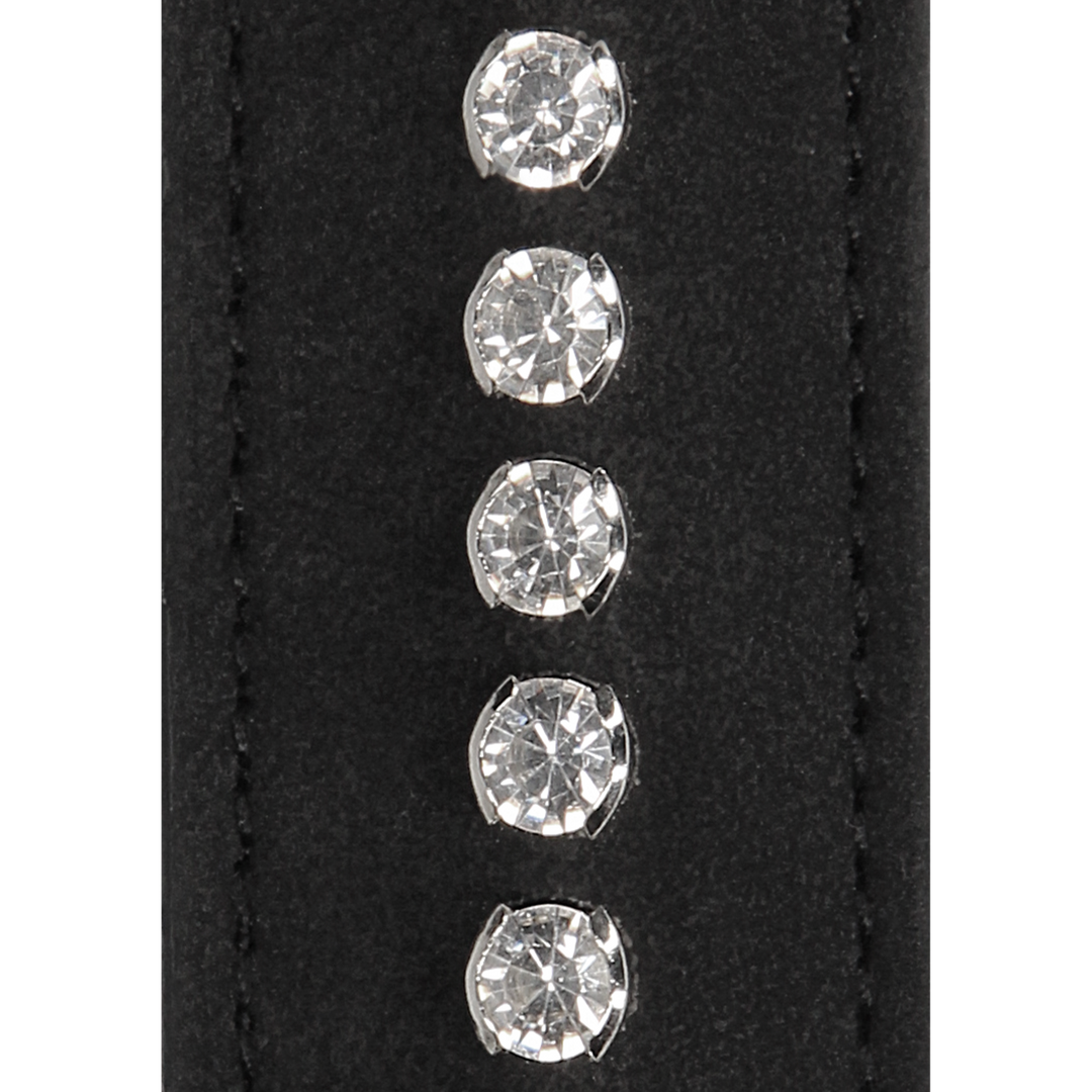 Ademend Ball Gag met diamanten gestikte straps