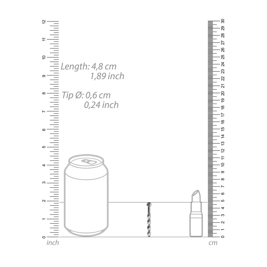 Ribbed Hollow Penis Plug – 0.2 / 6 mm