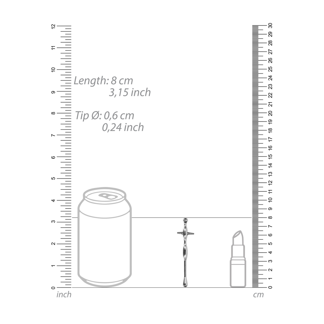 Penis Plug with Ribs – 0.2 / 6 mm
