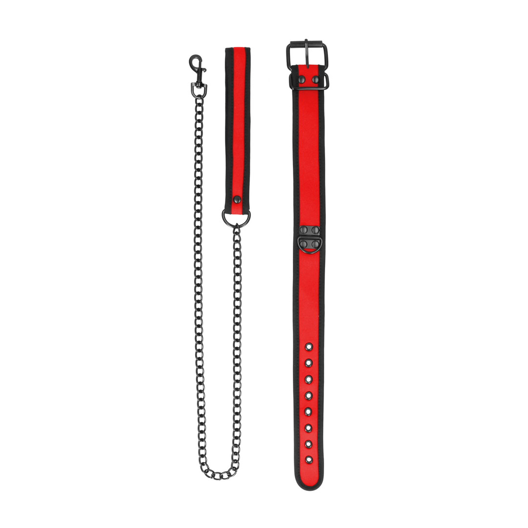 Neopreen Halsband met Leash