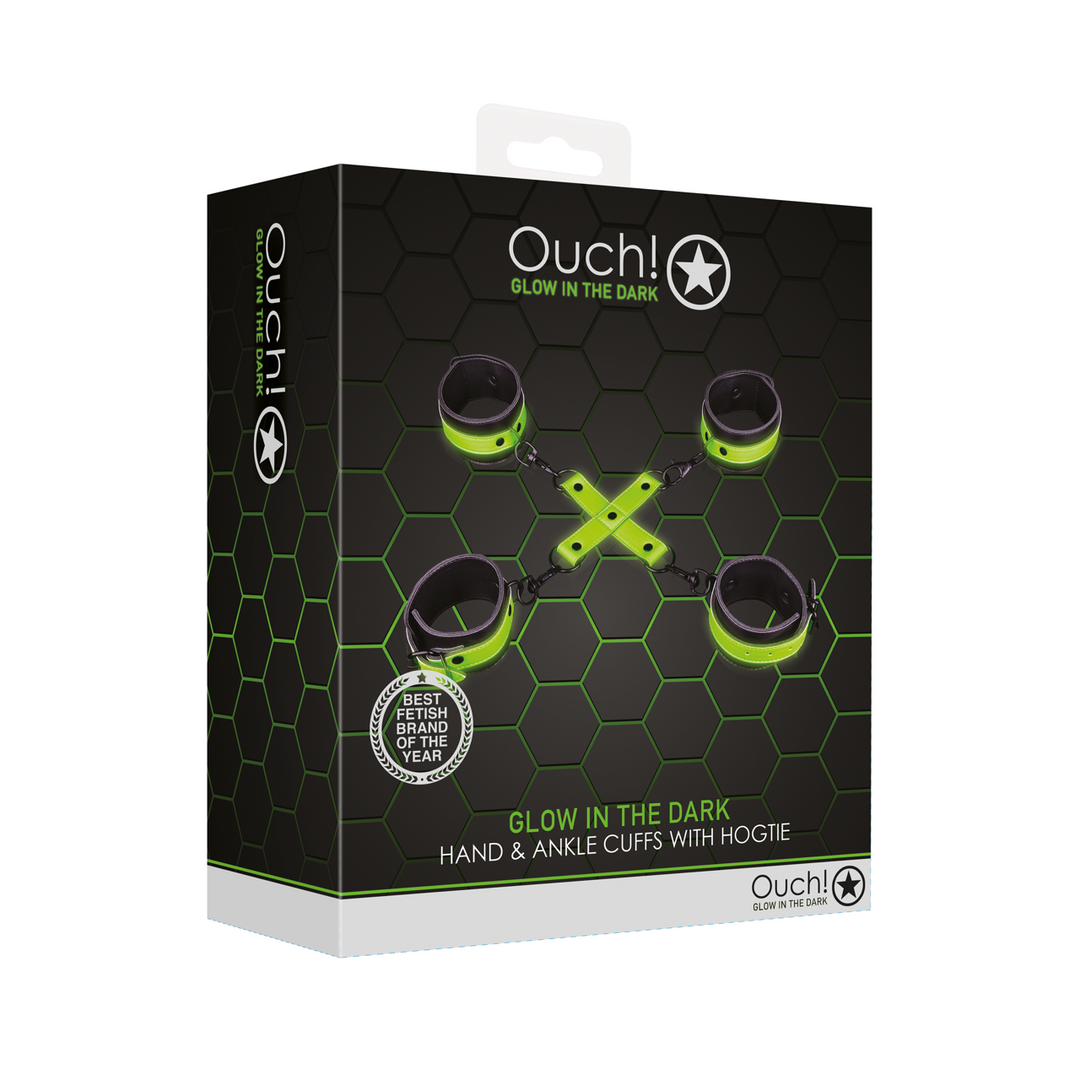 Hand- en enkelboeien met hogtie – Glow in the Dark