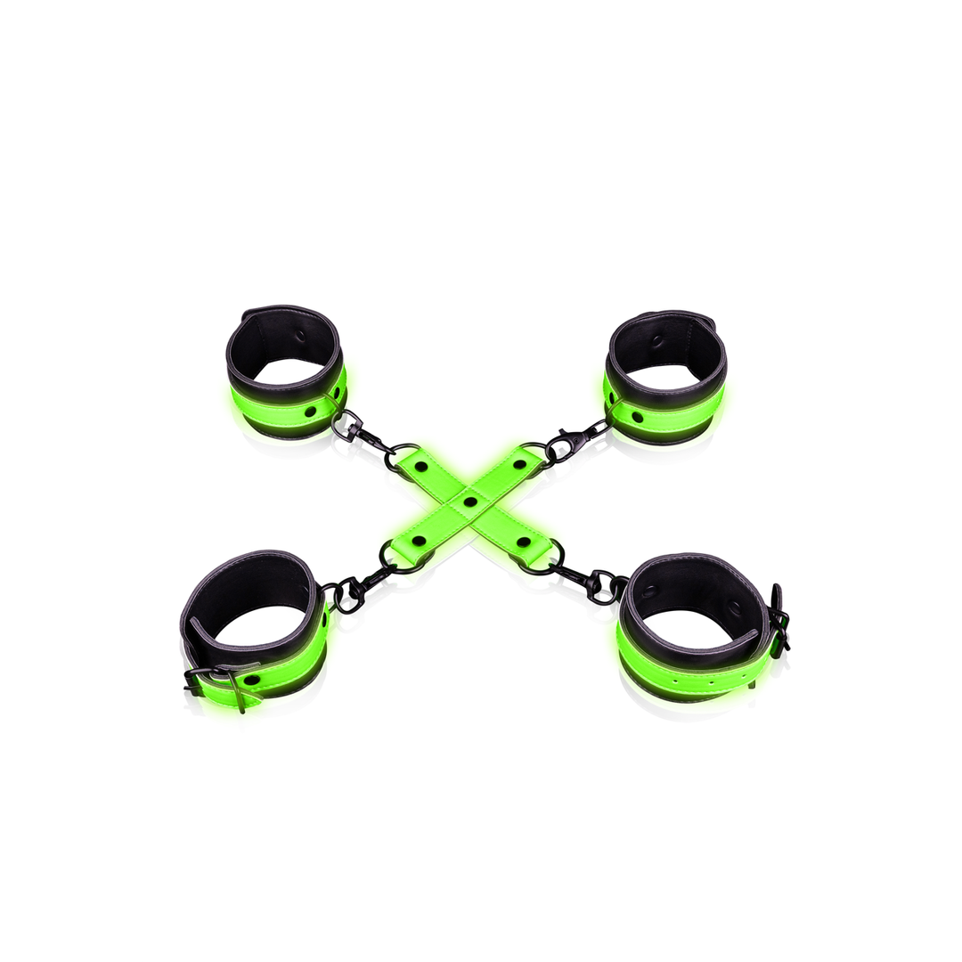 Hand- en enkelboeien met hogtie – Glow in the Dark