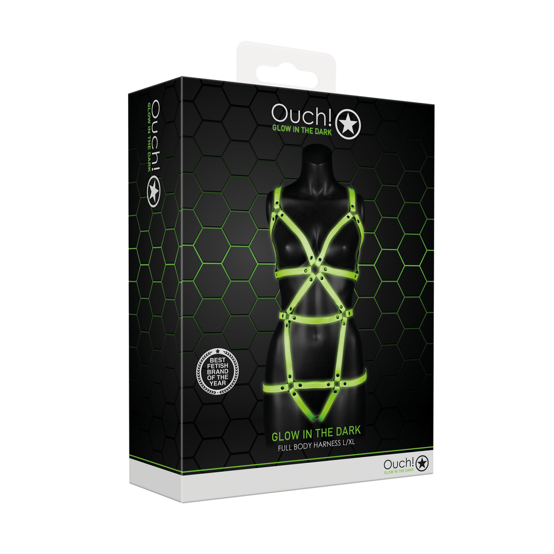 Body-Bekleding Harnas – Glow in the Dark – L/XL