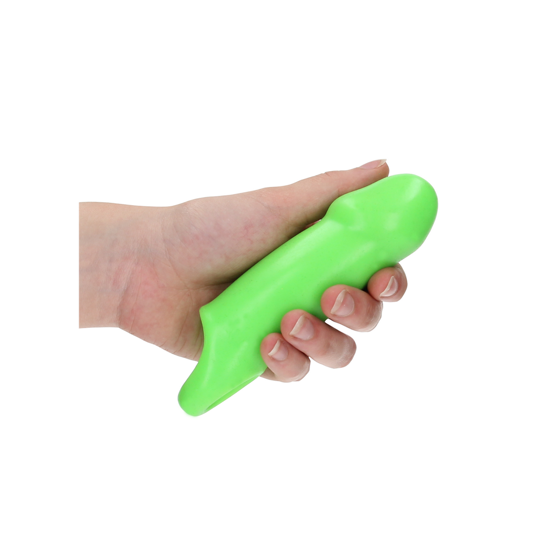 Gladde Dikke Rekbare Penis Huls – Glow in the Dark