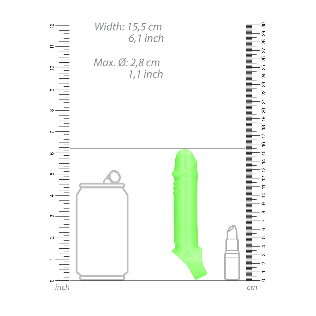 Zachte, Rekbare Penis Sheath – Glow in the Dark