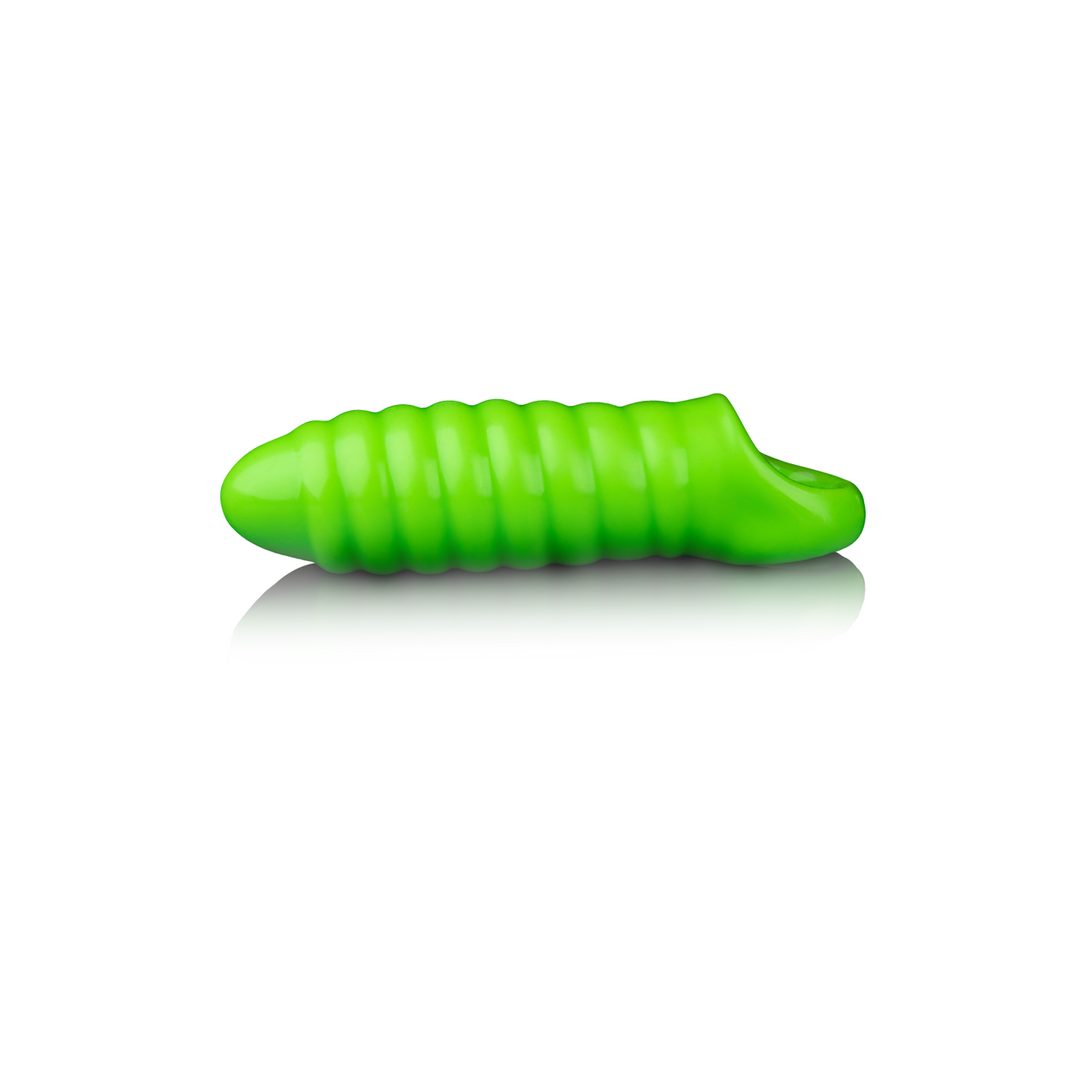 Swirl Dikke Rekbare Penis Sheath – Glow in the Dark