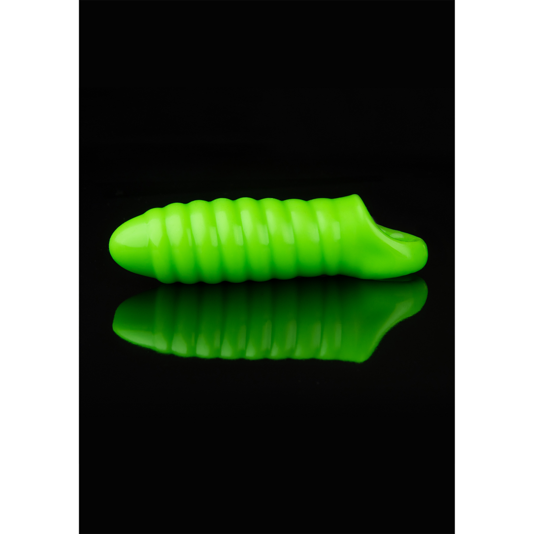 Swirl Dikke Rekbare Penis Sheath – Glow in the Dark